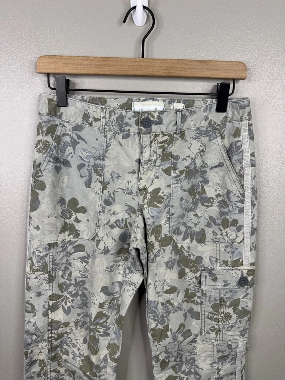 HEI HEI Anthropologie Floral Straight Leg Pants - Women's Size 2 Small Utility